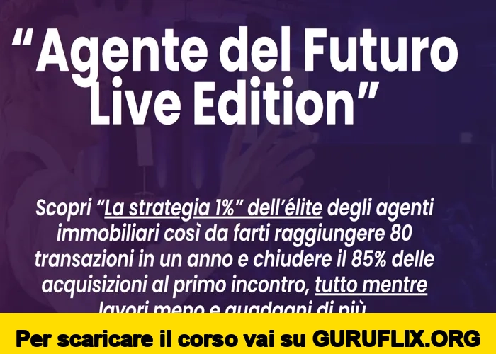 [95% OFF] Agente del Futuro Live Edition di Simone Rossi