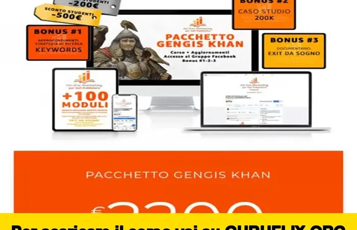 [95% OFF] Online marketing per self–publishers, pacchetto Gengis Khan di Alessandro Arnao