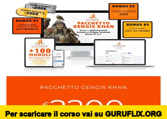[95% OFF] Online marketing per self–publishers, pacchetto Gengis Khan di Alessandro Arnao