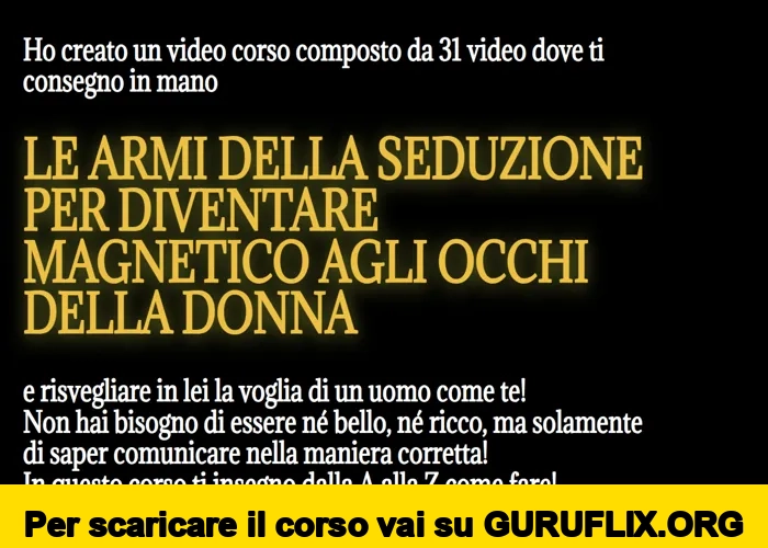 [95% OFF] Come Diventare Magnetico agli Occhi della Donna di Prencipe Consulting