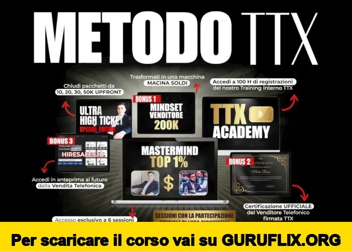 [95% OFF] Il Metodo TTX© di Luca Cicchinelli