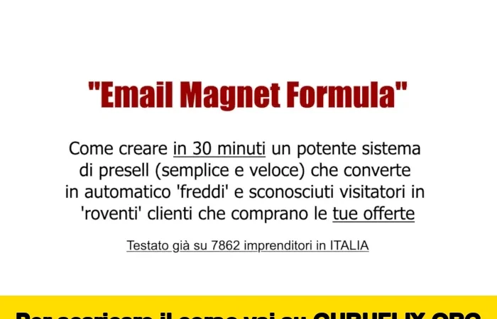 [95% OFF] Email Magnet Formula di Valerio Conti