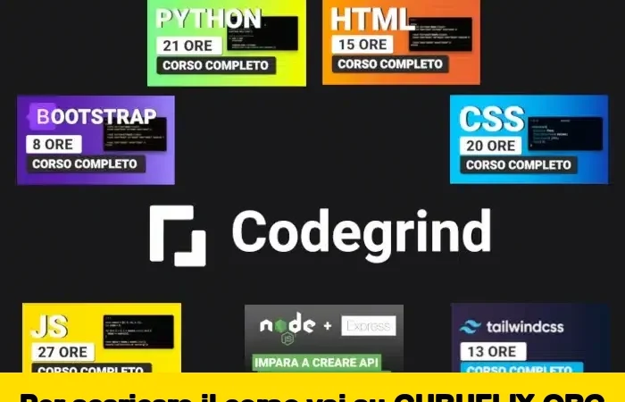 [95% OFF] Tutti i Corsi di CodeGrind