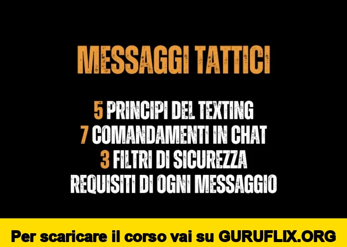 [95% OFF] Messaggi Tattici + Bonus di Metodo Bad Boy
