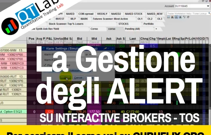 [95% OFF] La Gestione degli ALERT di QTLab