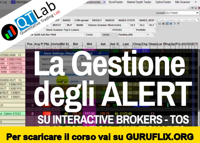 [95% OFF] La Gestione degli ALERT di QTLab