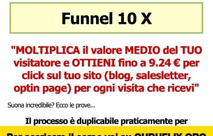 [95% OFF] Funnel 10 X di Valerio Conti