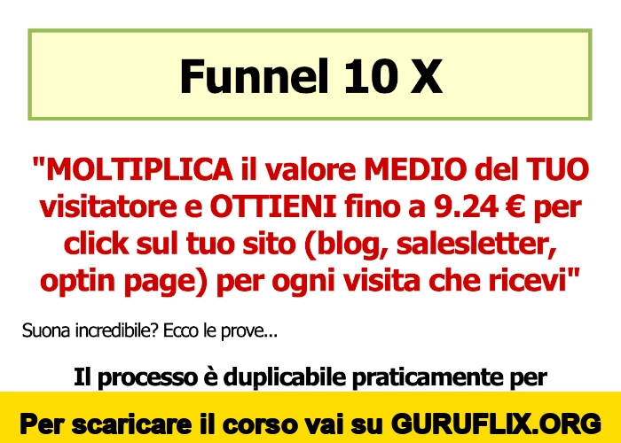 [95% OFF] Funnel 10 X di Valerio Conti