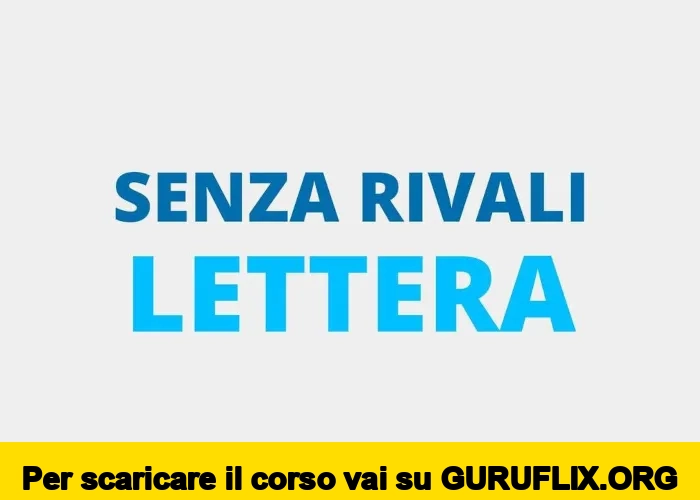 [95% OFF] Senza Rivali: Lettera di CVPLUS
