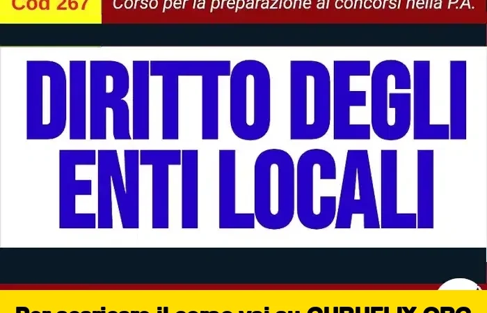 [95% OFF] Diritto degli Enti Locali (Cod267) di Omniavis
