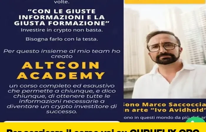 [95% OFF] Altcoin academy di Ivo Avidhold