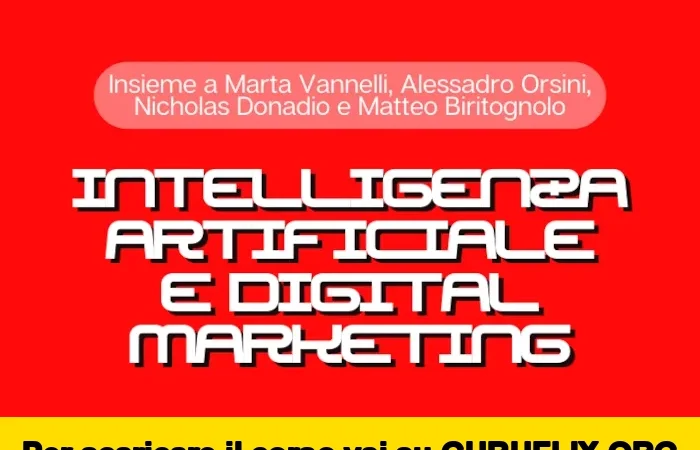 [95% OFF] IA e Digital Marketing di Marketing Espresso AcadeME