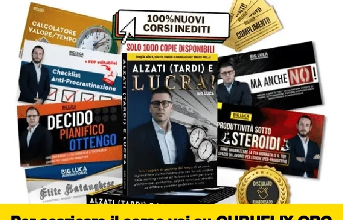 [95% OFF] Alzati e lucra + Cambiamento a comando + Cambiamento istantaneo + Meccanismo anti–sabotaggio di Big Luca