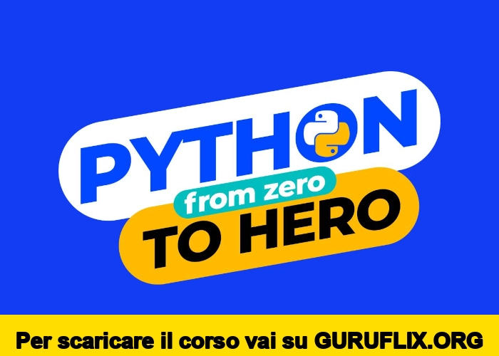 [95% OFF] Python from Zero to Hero di Data Masters