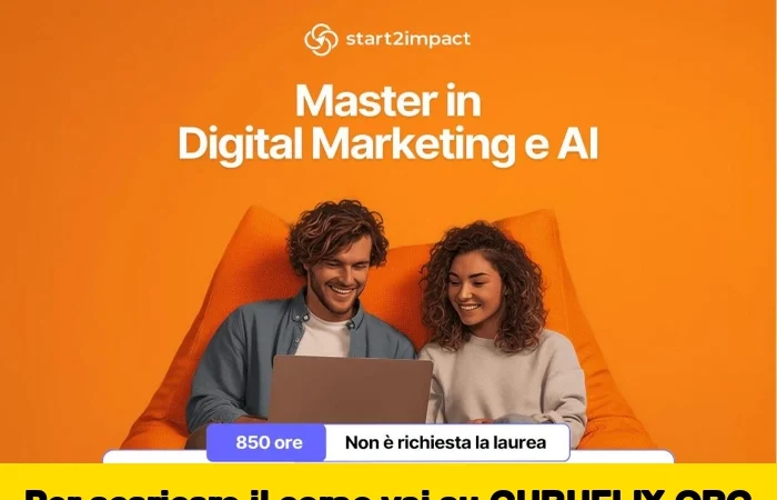[95% OFF] Master in Digital Marketing e AI di start2impact