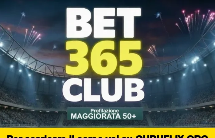[95% OFF] BET 365 CLUB & Maggiorata 50+ di VIVI Digital
